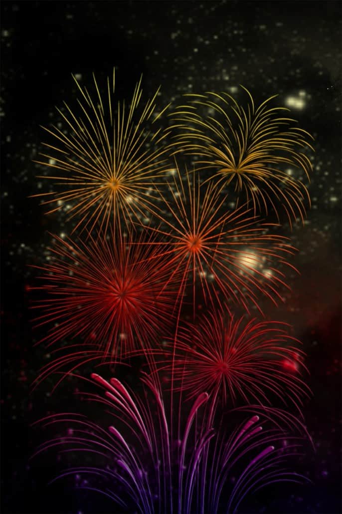 Fireworks Celebrate New Year St. Louis