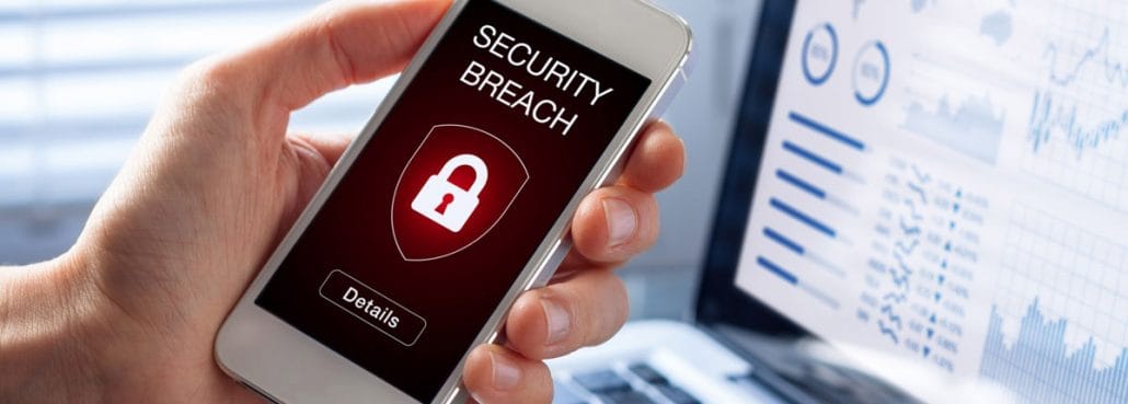 Mobile security breach alert