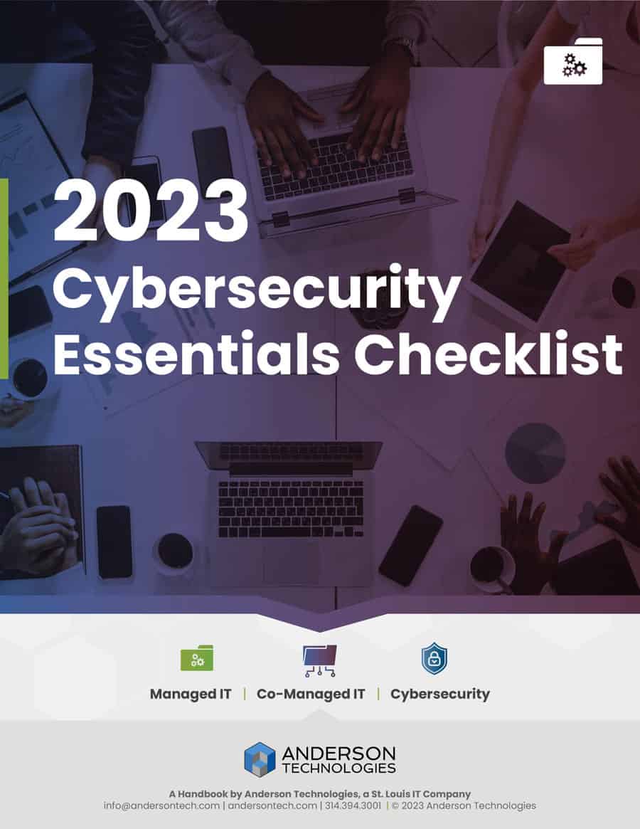 2023 cybersecurity checklist ebook cover