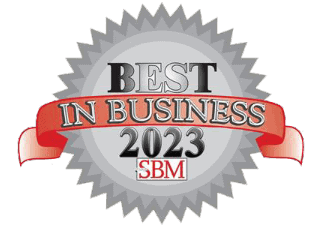 Small Business Monthly Best in Business 2023 logo